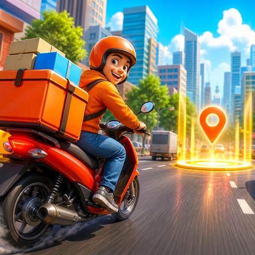 City Delivery Rider Simulator