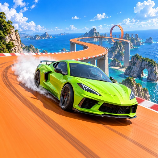 Mega Ramp Car Stunts GT Racing