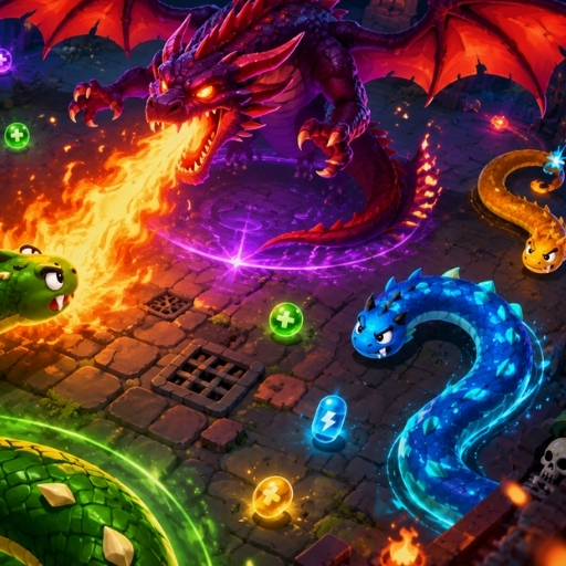 Tailoff.io: Snake Dragon Arena